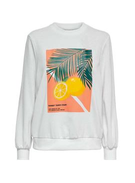 Sweat Only Palma Sport Branco para Mulher