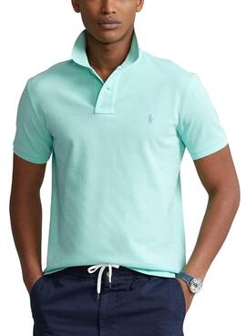 Polo Polo Ralph Lauren Malha Turquesa para Homem
