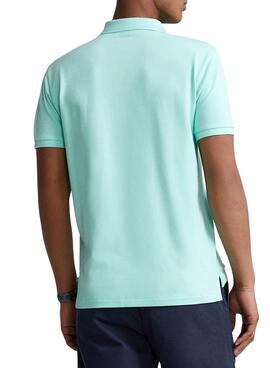 Polo Polo Ralph Lauren Malha Turquesa para Homem
