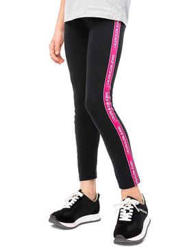 Legging Calvin Klein Logo Tape Preta Menina