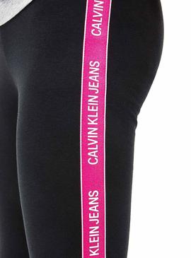 Legging Calvin Klein Logo Tape Preta Menina