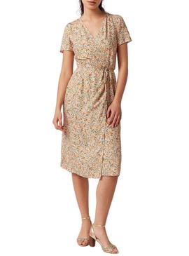 Vestido Naf Naf Senr Estampado Flores Multicolor