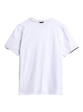 T-Shirt Napapijri S-Whale Branco para Homem
