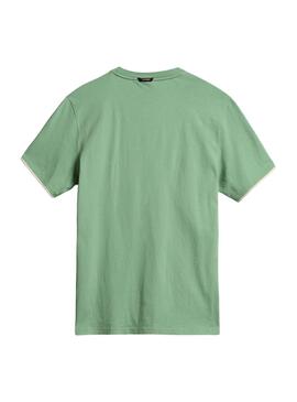 T-Shirt Napapijri S-Whale Verde para Homem