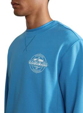 Sweat Napapijri B-Hitra Azul para Homem