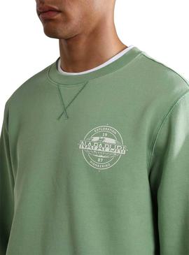 Sweat Napapijri B-Hitra Verde para Homem