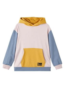 Sweat Name It Color Block Rosa para Menino