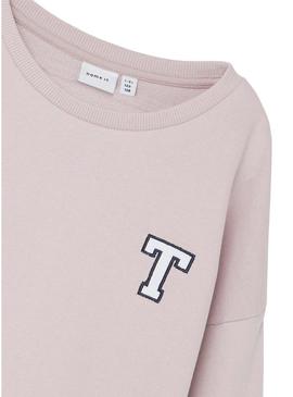 Sweat Name It College Rosa para Menino