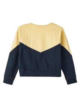 Sweat Name It Color Blocks Amarelo Menina