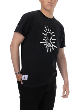 T-Shirt EL Pulpo Black Cloud Dancer Preto Homem