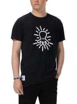 T-Shirt EL Pulpo Black Cloud Dancer Preto Homem