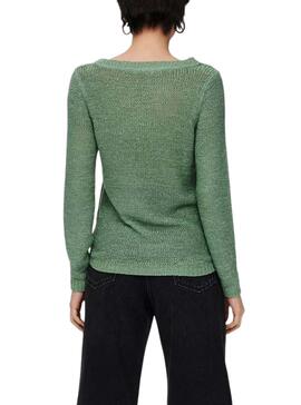 Camisola Only Geena De Knitted Verde para Mulher