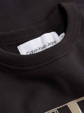 Sweat Calvin Klein High Shine Preto para Homem