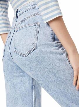 Jeans Only Camille Life Wide Azul Mulher
