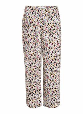 Pantalon Vila Nahla Regular Estampado Multi Mulher