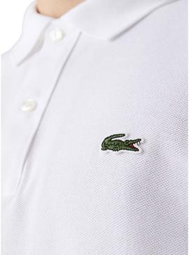 Polo Lacoste Basico Homens Brancos