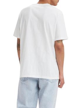 T-Shirt Levis Relaxed Fit Branco para Homem