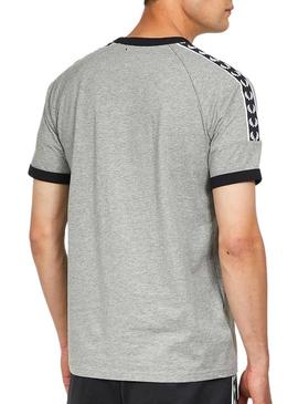 T-Shirt Fred Perry Taped Ringer Cinza Homem