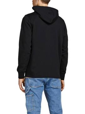 Sweat Jack & Jones Zíper Preto Homem