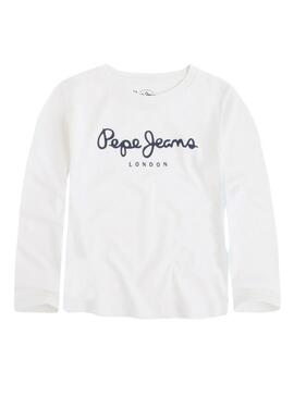 T-Shirt Pepe Jeans New Herman Branco para Menino