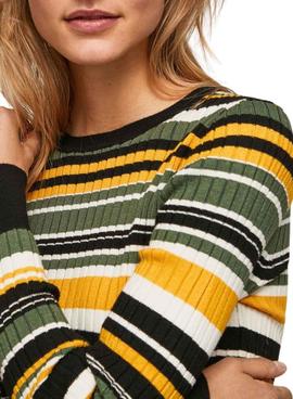 Camisola Pepe Jeans Billa Listras Multicolor Mulher