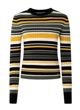 Camisola Pepe Jeans Billa Listras Multicolor Mulher