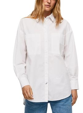 Camisa Pepe Jeans Natalia Branco para Mulher