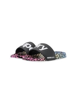 Flip Flops Superdry All Over Print  Pretos para Mulher