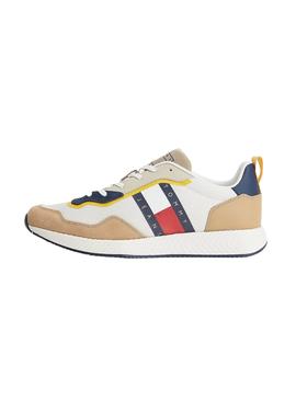 Sapatilhas Tommy Jeans Retro Bege para Homem