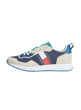 Sapatilhas Tommy Jeans Retro Azul Marinho para Homem