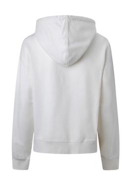 Sweat Pepe Jeans Sadie Branco para Mulher