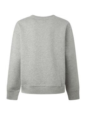 Sweat Pepe Jeans Nanette Cinza para Mulher