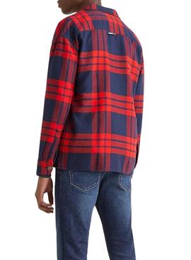 Overshirt Tommy Jeans Frames Vermelho Homem