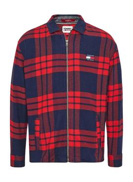 Overshirt Tommy Jeans Frames Vermelho Homem