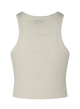 Crop Top Pepe Jeans Piera Branco para Mulher