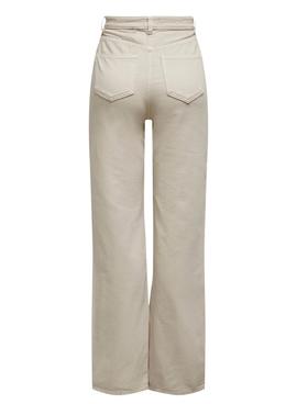 Jeans Only Camille Extra Bege Mulher