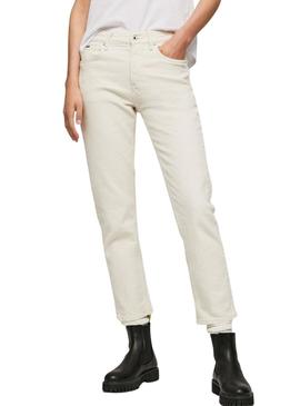 Jeans Pepe Jeans Mary  Branco Mulher