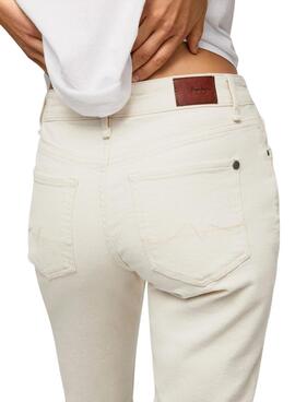 Jeans Pepe Jeans Mary  Branco Mulher