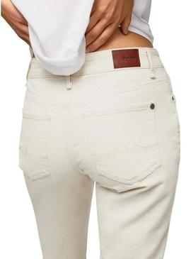 Jeans Pepe Jeans Mary  Branco Mulher