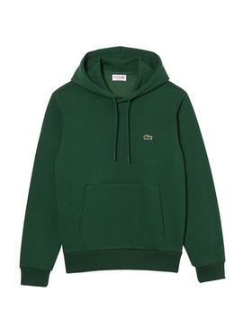 Sweat Lacoste Basic Capô Verde para Homem