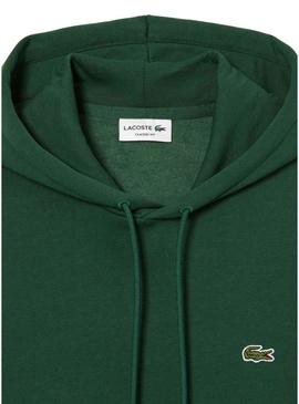 Sweat Lacoste Basic Capô Verde para Homem