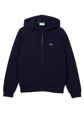 Sweat Lacoste Hood Zip Azul Marinho para hombre