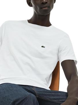 T-Shirt Lacoste Basico Homem Branco