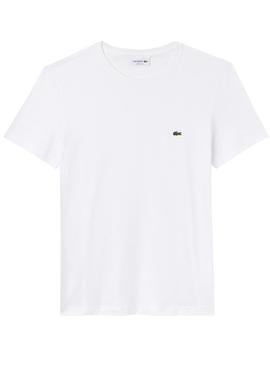 T-Shirt Lacoste Basico Homem Branco