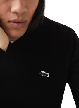 Camisola Lacoste Basic Preto para Homem