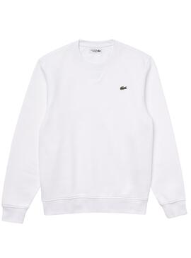 Sweat Lacoste Sport Basic Logo Branco Homem