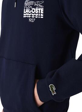 Sweat Lacoste SH1204 Azul Marinho para Homem