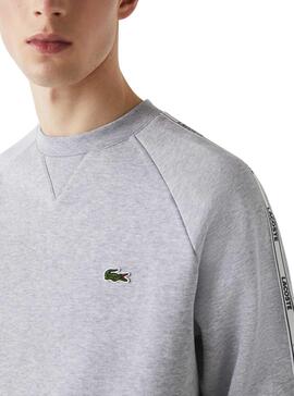 Sweat Lacoste SH1213 Cinza para Homem