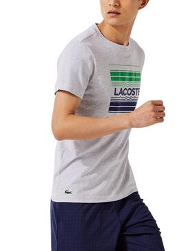 T-Shirt Lacoste TH0851 Cinza para Homem