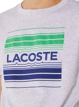 T-Shirt Lacoste TH0851 Cinza para Homem